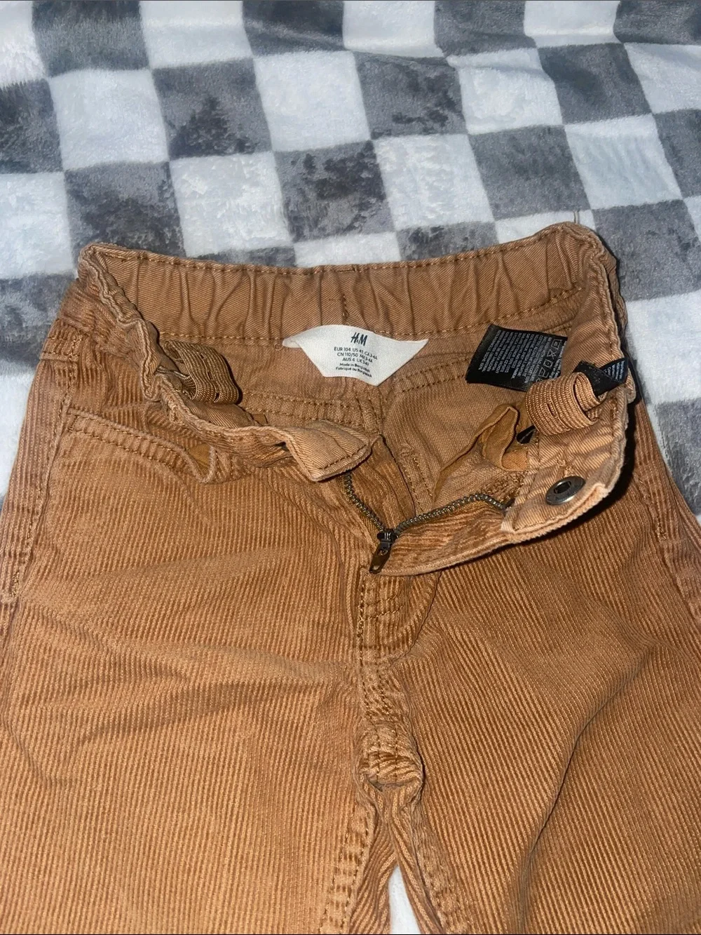 Kids Camo & Corduroy Bottoms - 4-Pack (Black, Green, Brown) size 4-4T